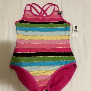 GAP Kids Multicolor Striped One Piece Swimsuit NWT